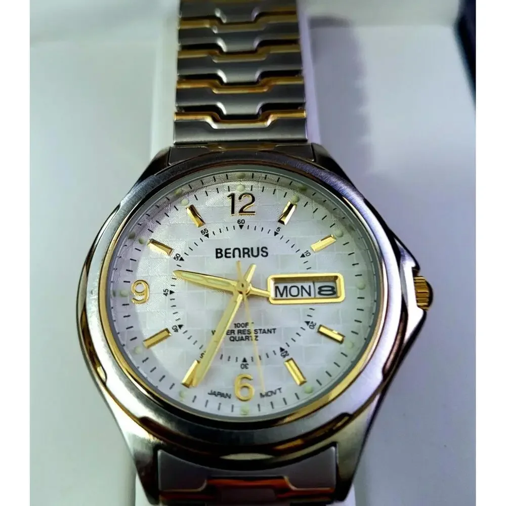 Rare Condition Vintage Benrus Mens Dress Watch‎ New in Box
